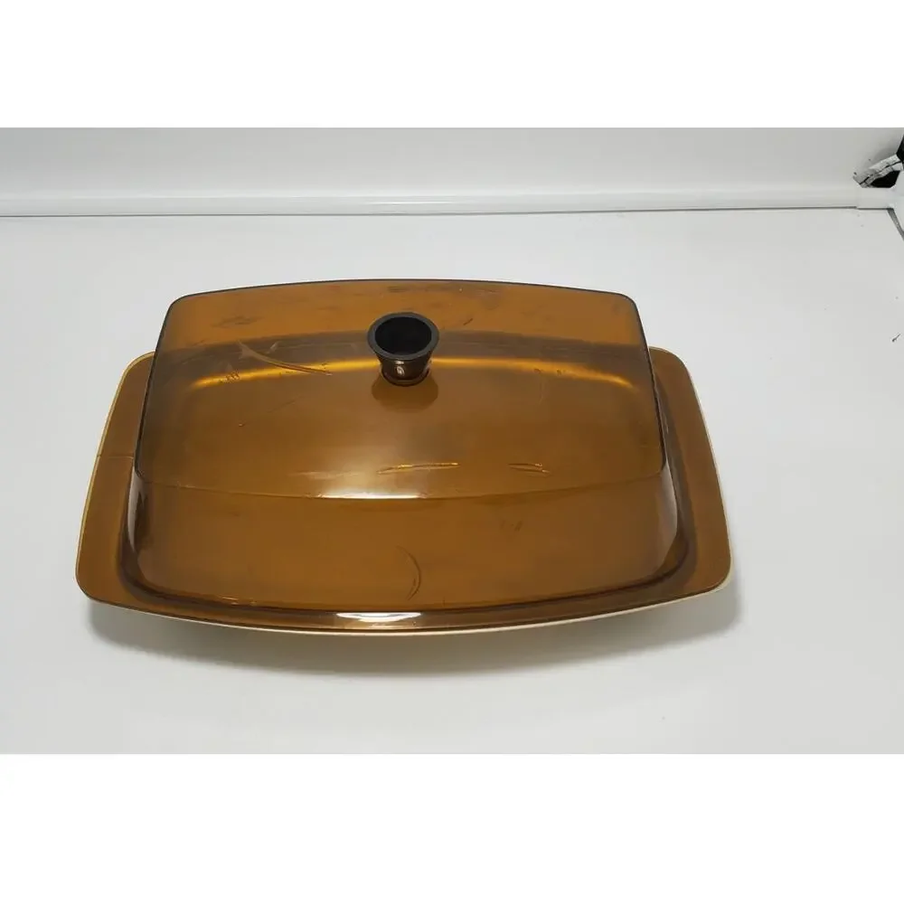 VTG 1960's MCM Cornwall Hot Server Electric Food Warmer Tray w/Lid **TESTED**